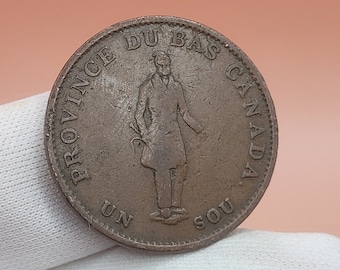 1837年カナダ半ペニー銀行トークン - Etsy 日本