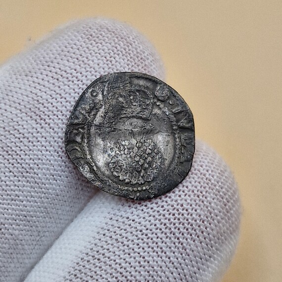 本物のジェームズ 1 世 1603-1625 銀ハーフ グロート - 第 2 次貨幣