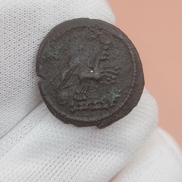 Genuine Roman Constantine I - Quadriga Emperor in Chariot - 17mm - Alexandria Mint