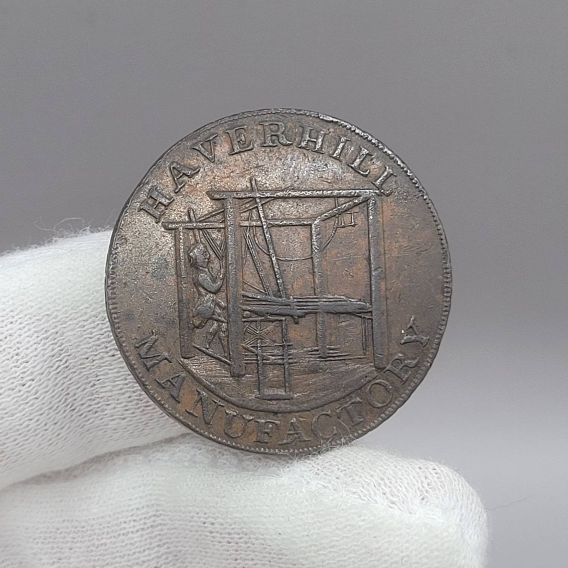 Genuine 1794 Suffolk Haverhill Half Penny Token III Etsy UK