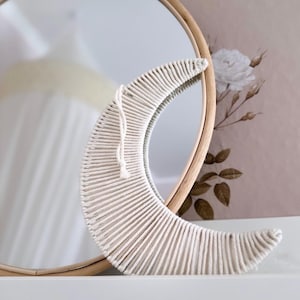 Macrame moon, wall hanging, children's room, decoration, gift idea