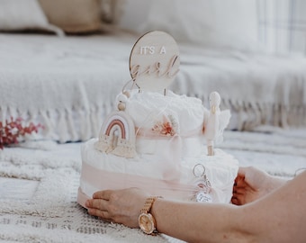 Diaper cake for girls