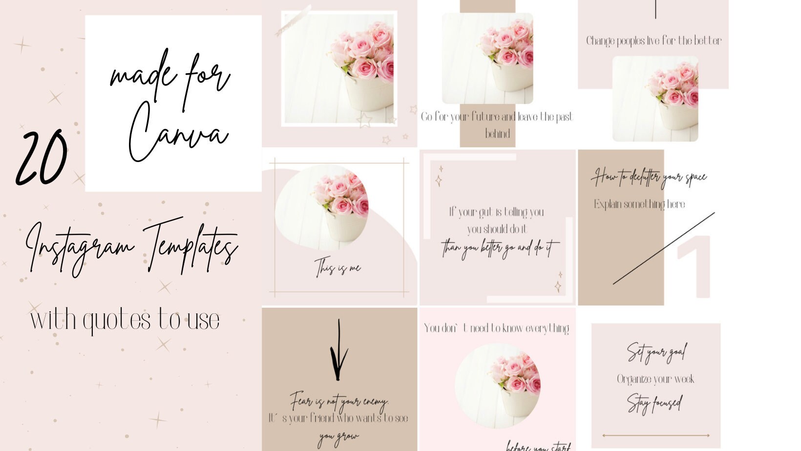 Instagram Templates For Canva Etsy Instagram Templates For Canva Etsy