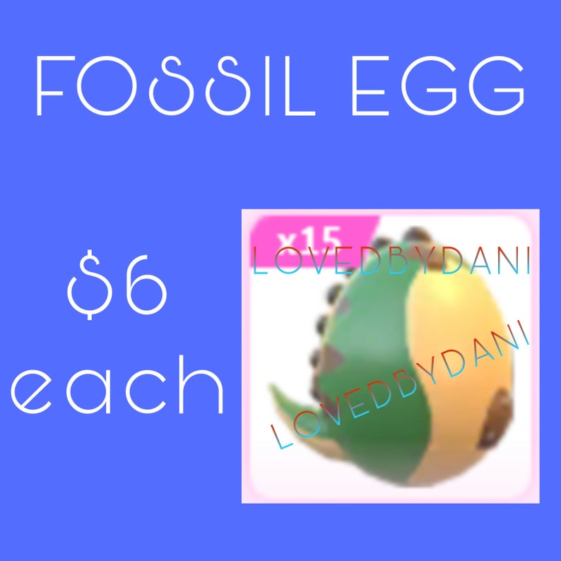 ADOPT ME PETS Fossil Egg Etsy