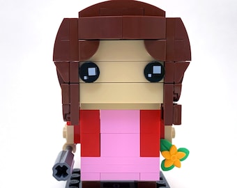 Aerith / Aeris Gainsborough Custom Brickheadz MOC