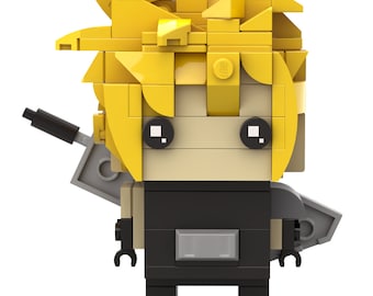 Cloud Strife Custom Brickheadz MOC