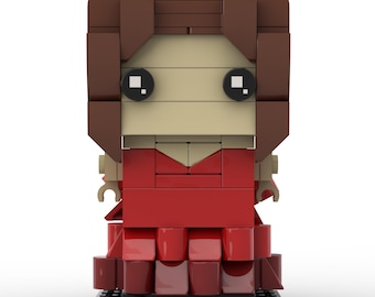 Aerith Red Dress Custom Brickheadz MOC
