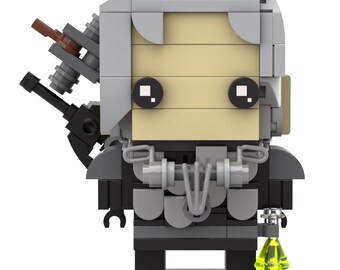 Geralt of Rivia Custom Brickheadz MOC