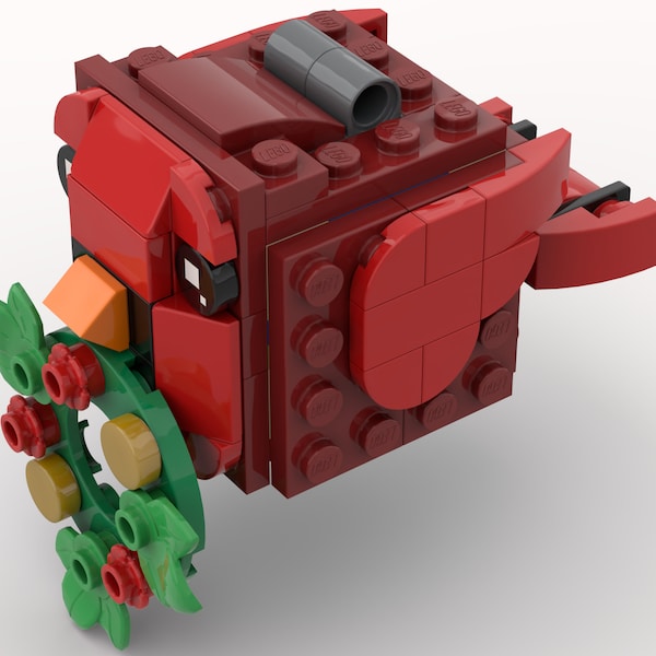 LEGO Cardinal Ornament