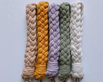 Thick Braided Macrame Keychain