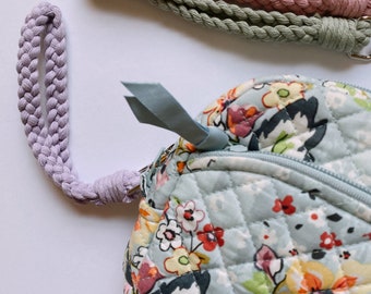 Braided Macrame Wristlet Keychain