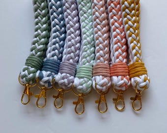 Thick Braided Macrame Keychain