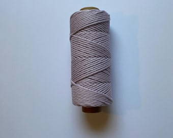 3mm single strand macrame cord in LAVENDER