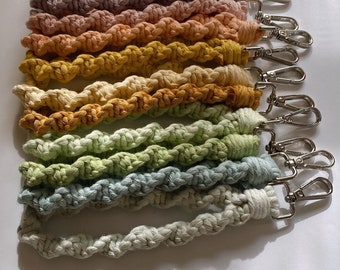 Large Macrame Wristlet