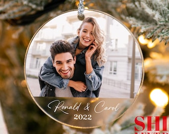 Customized Photo Ornament, Gift For Her, Acrylic Ornament, Couples Ornament, Memorial Ornament, Family Ornament, Keepsake Ornament