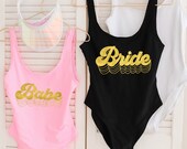 Bride Swimsuit, Swimsuit Women, One Piece Swimsuit, Matching Swimsuits, Bachelorette Party Swimsuit, Beach Wedding Gift, Customized Swimsuit