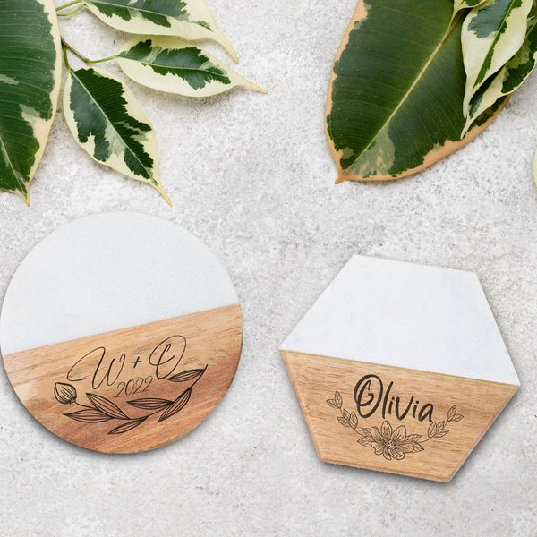 Hexagon Coasters Etsy