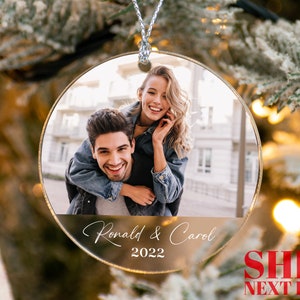 Customized Photo Ornament, Gift For Her, Acrylic Ornament, Couples Ornament, Memorial Ornament, Family Ornament, Keepsake Ornament