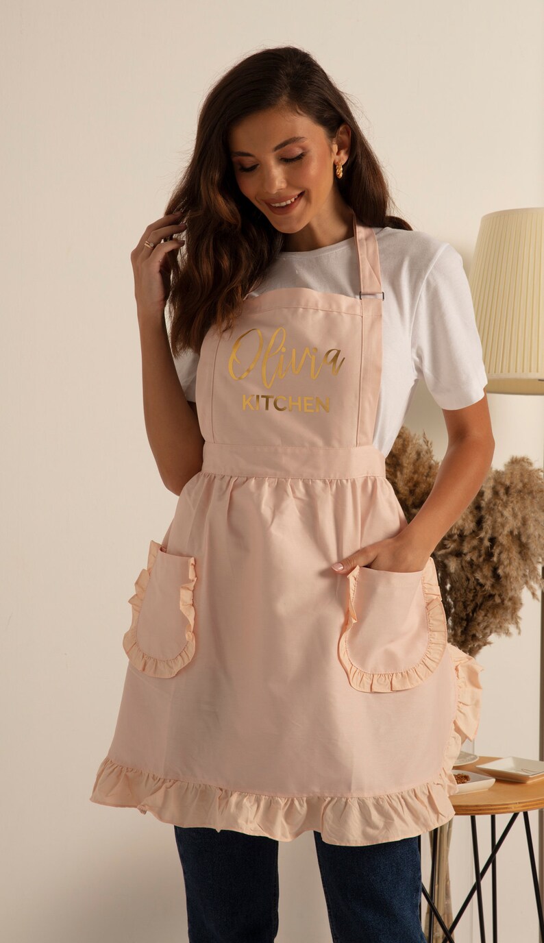 Personalized Apron for Women Custom Kitchen Apron Gift for Etsy Canada