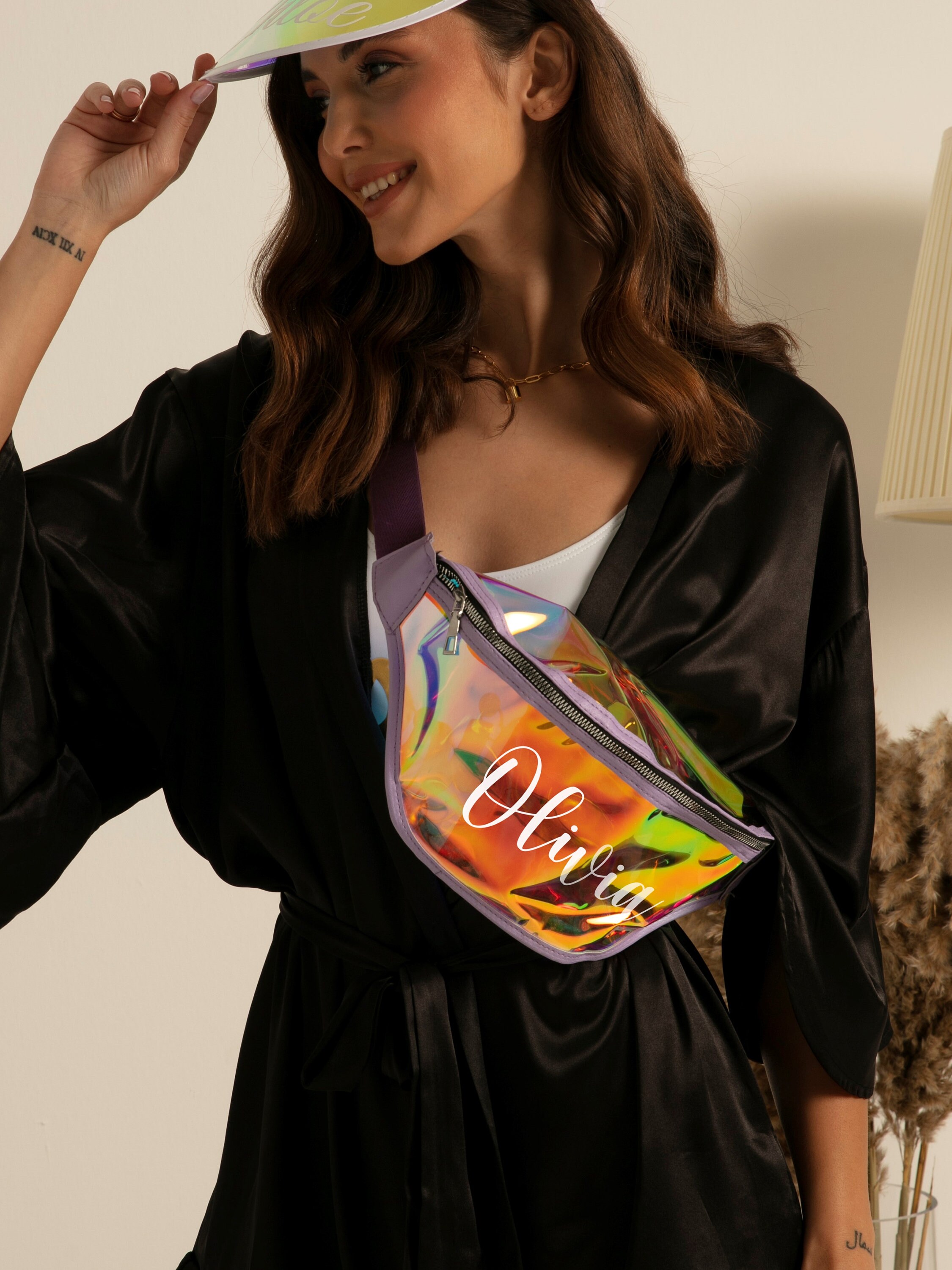 Personalized Fanny Pack, Holographic Bags, Bridesmaid Gifts, Holster …