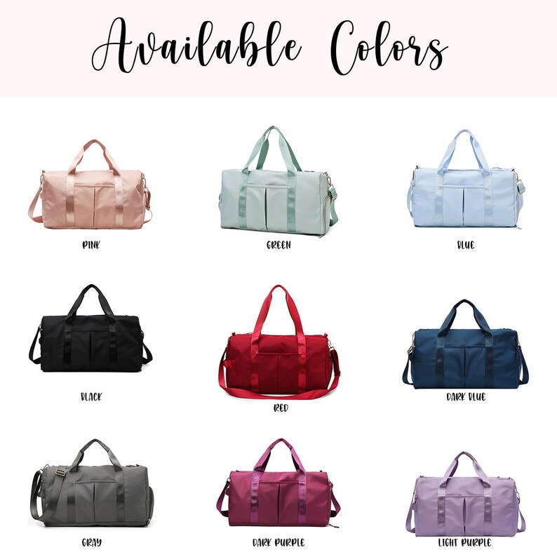 Personalized Duffle Bag Custom Bridesmaid Gift Duffel Bag Etsy