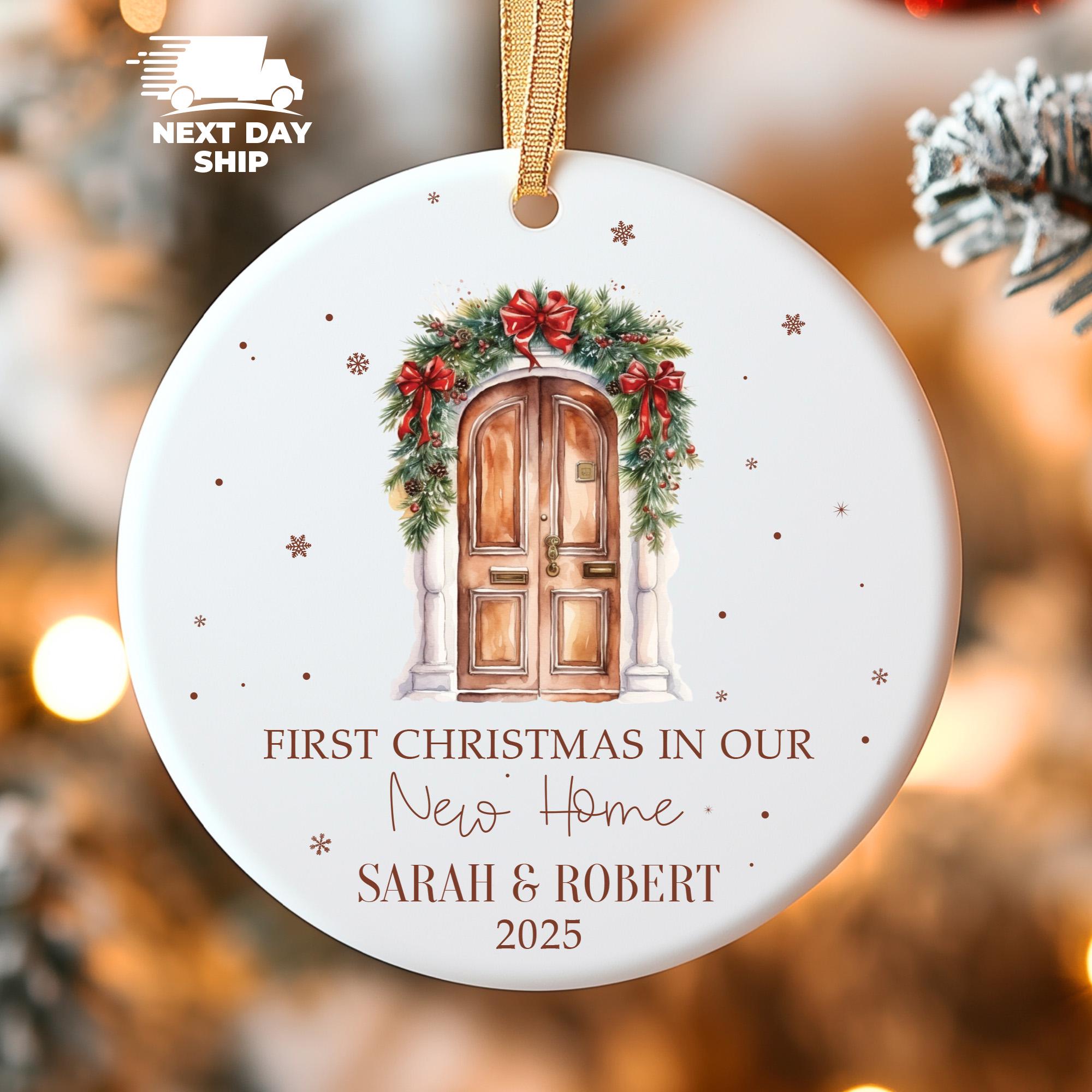 Personalized First Christmas New Home Ornament, Custom Keepsake