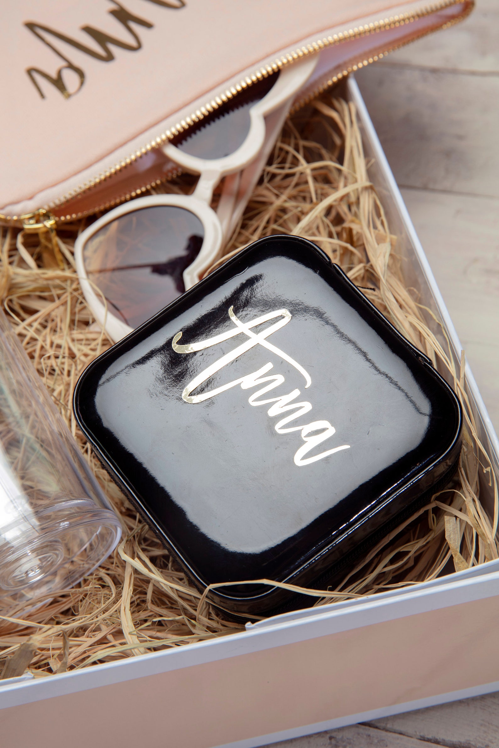 Personalized Jewelry Box Travel Jewelry Case Jewelry Etsy