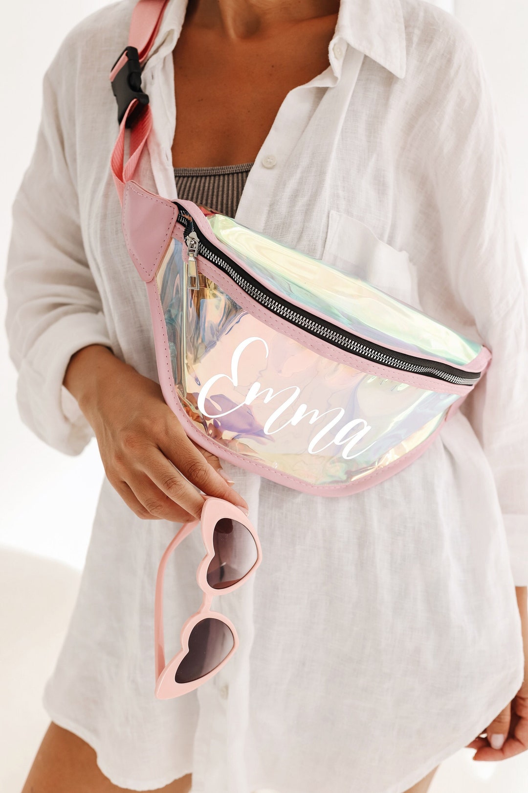 Amazon.com | Holographic Fanny Pack Belt Bag | Waterproof