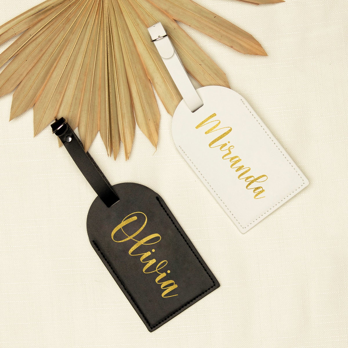 Bridesmaid Gift, Custom Tags, Personalized Luggage Tag, Faux Leather …
