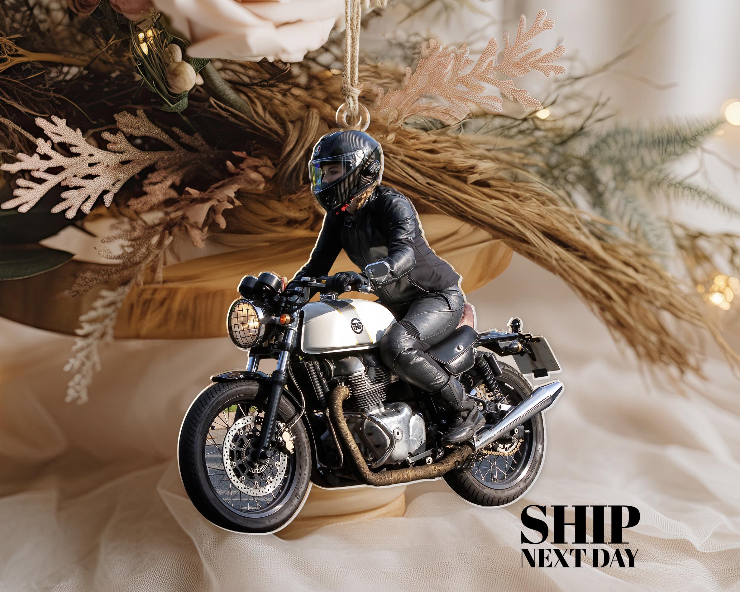 Motorcycle Ornament, Motorcross Ornament, Gift For Motorbike Owner, Christmas Gifts, Gift For Biker, Racer Ornament, Gift For Boyfriend