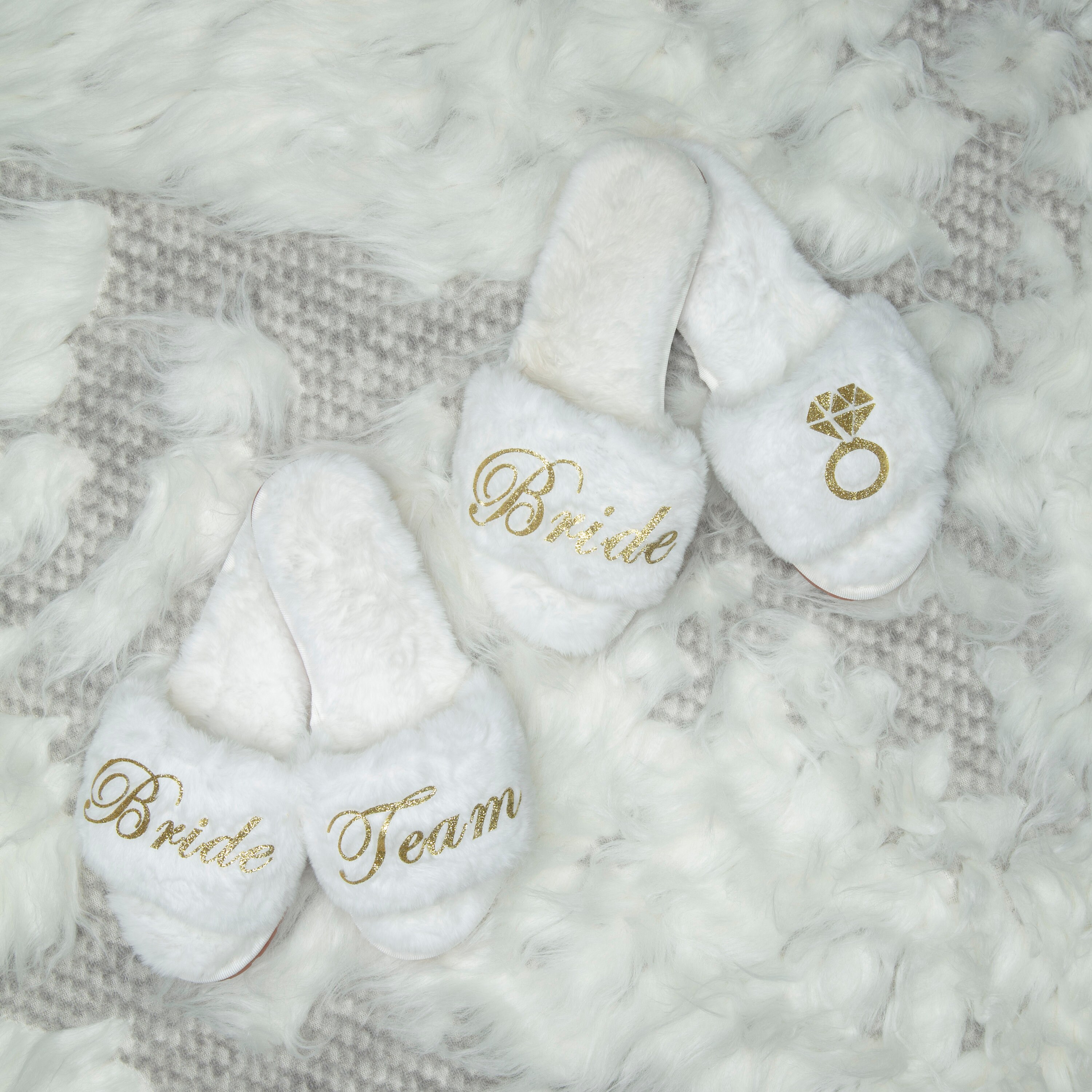 Bride Slippers Wedding Slippers Bridesmaid Slippers Getting Etsy