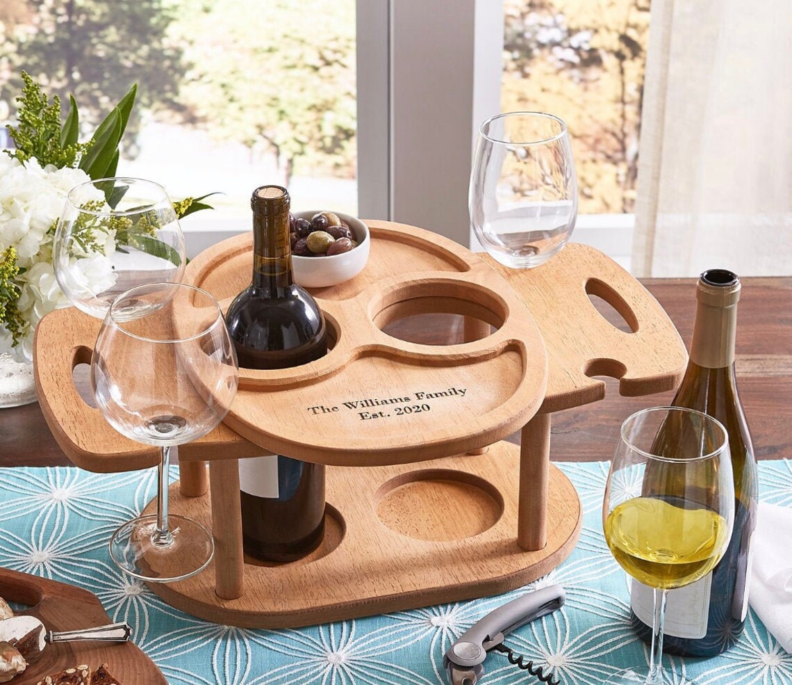 Custom Wine Dining Table Wine Rack Wine Holder Outdoor Wine Etsy