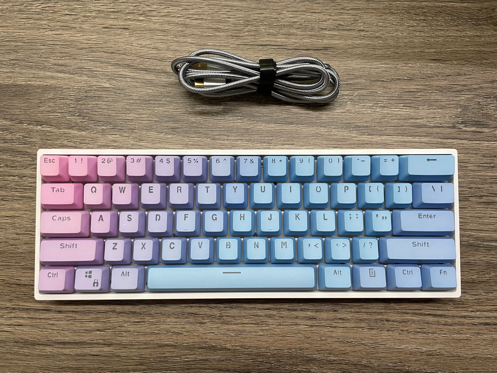 GK61X 60 RGB Mechanical Keyboard With Cotton Candy Gradient Etsy
