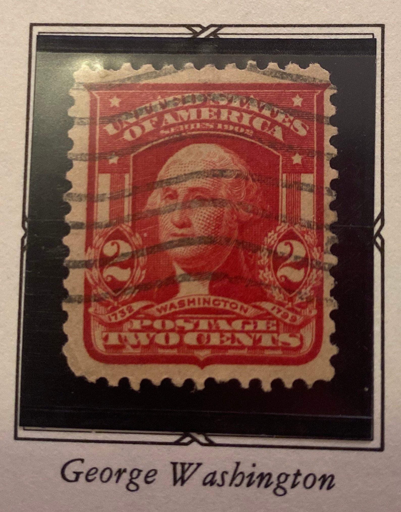 1903 Washington Two Cent Stamp Etsy