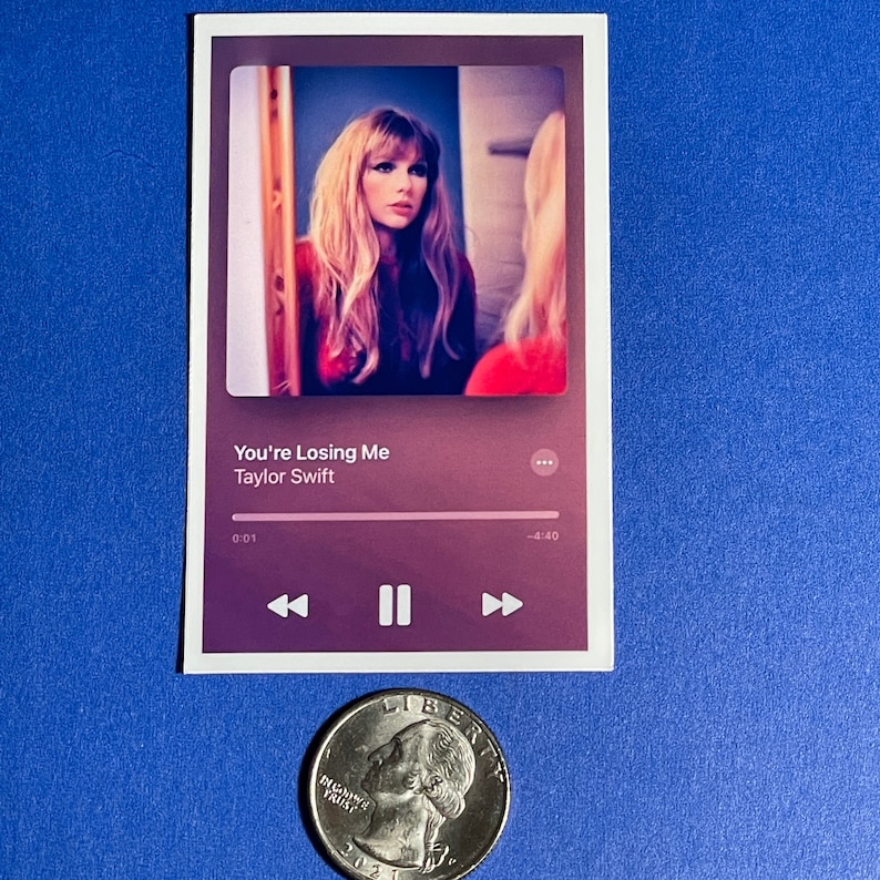 Taylor Swift Youre Losing Me Spotify Vinyl Sticker - Etsy