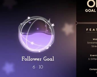 Orb Goal Widget: Customizable Stream Overlay for Twitch, Streamlabs, OBS