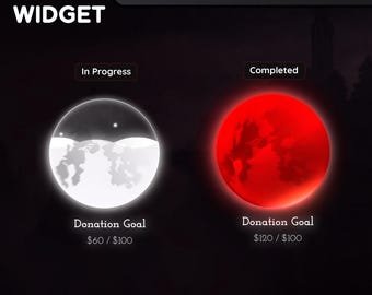 Blood Moon Tor Widget | Anpassbares Stream Overlay (Streamlabs / Stream Elements)