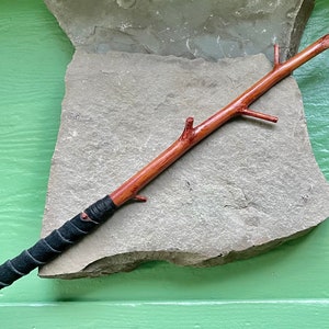 Black Birch Rustic Ritual Wand – Pagan Altar Wand