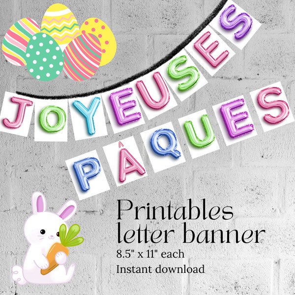 Easter printables, Joyeuses Pâques, à imprimer