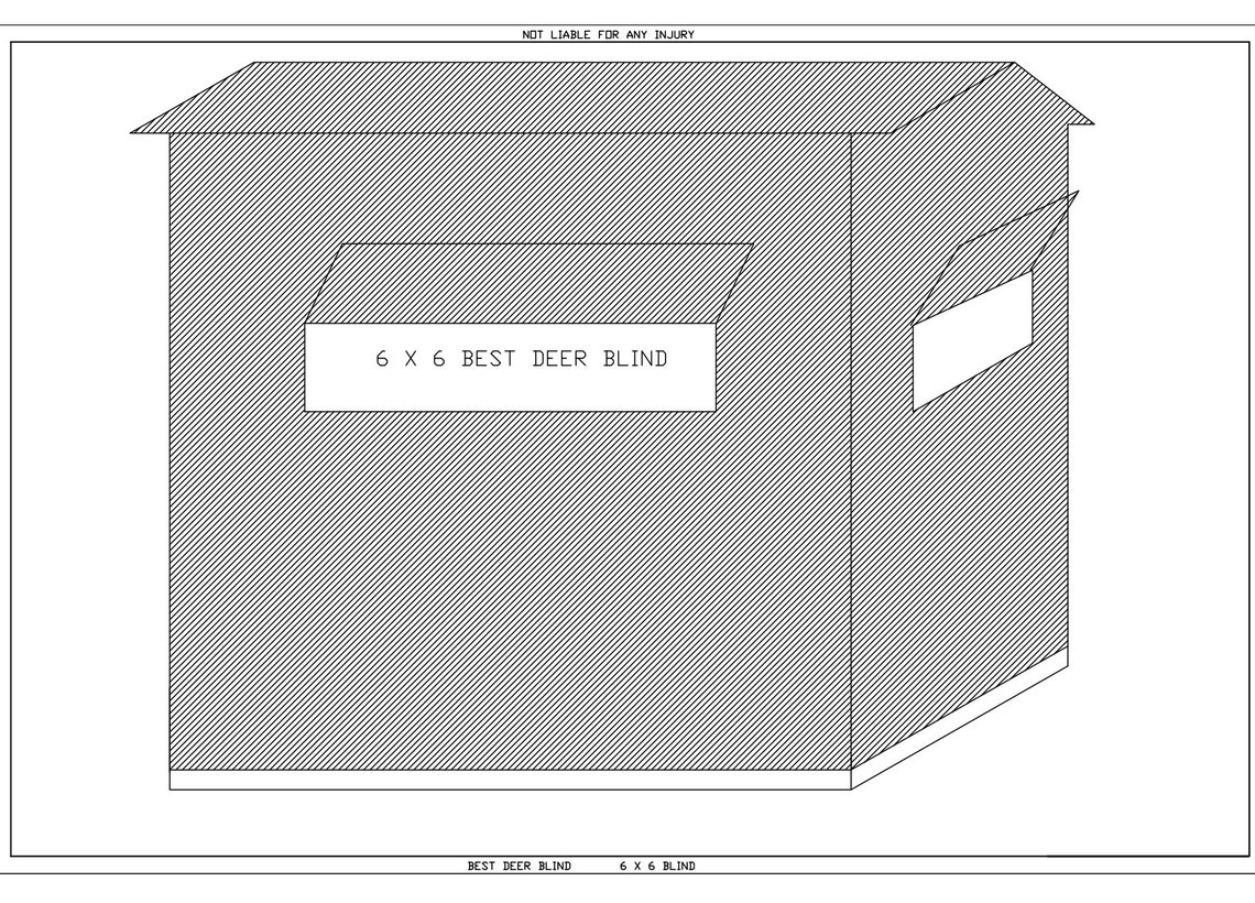 6x6 Deer Blind Plans Etsy