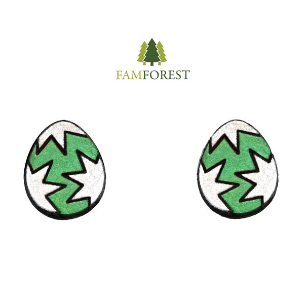 Easter Egg Earring SVG | Stud Earring SVG | Laser Cut Files | Glowforge | Beamo | Earrings File SVG | Easter Egg | Easter Gift | Laser File