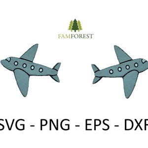 Orecchino Aeroplano SVG / Aereo, Viaggio, Orecchino a perno volante SVG / File tagliato al laser / Glowforge / Earrings File SVG / Puzzle svg / dxf, eps, png