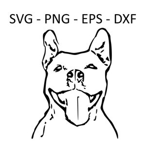 Pitbull SVG, Dog, SVG Files, Clipart, Silhouette, Vector Images, Cricut, Glowforge, Clip Art, Cutting Files SVG, Eps, Png ,Dxf