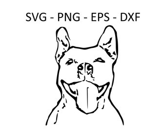Pitbull SVG, Dog, SVG Files, Clipart, Silhouette, Vector Images, Cricut, Glowforge, Clip Art, Cutting Files SVG, Eps, Png ,Dxf