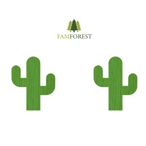 Pendiente de cactus SVG / Desierto, Planta, Verano, Pendiente de semental suculento SVG / Archivos de corte láser / Glowforge / Archivo de pendientes SVG / Archivo láser