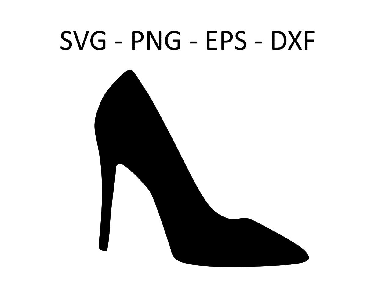 High Heels, SVG Files, Clipart, Silhouette, Vector Images, Cricut