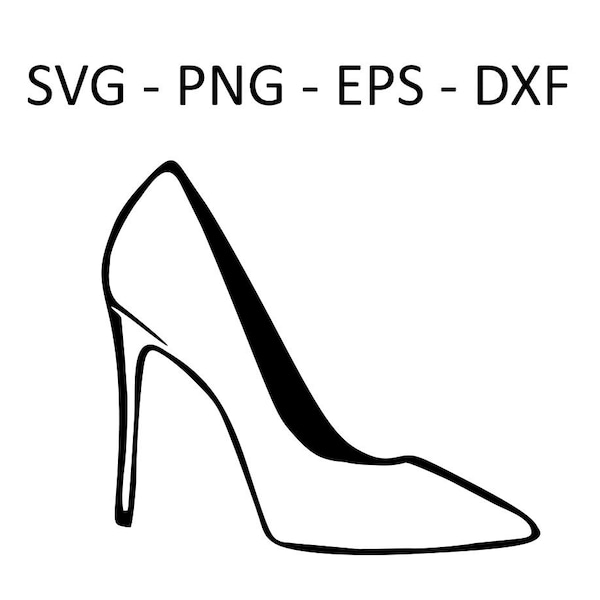 High Heels, SVG Files, Clipart, Silhouette, Vector Images, Cricut, Glowforge, Clip Art, Cutting Files SVG, Eps, Png ,Dxf