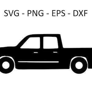 Truck, SVG Files, Clipart, Silhouette, Vector Images, Cricut, Glowforge, Clip Art, Cutting Files SVG, Eps, Png ,Dxf