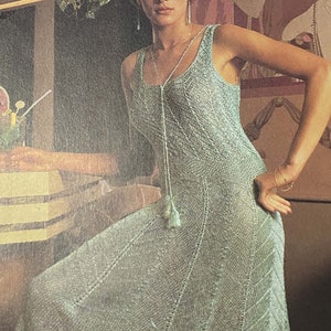 Vintage Knitting Patter: Evening Dress