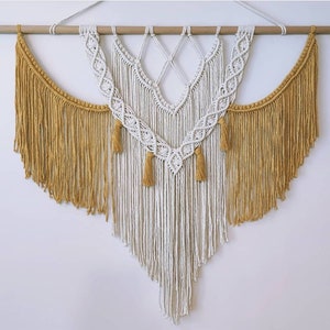 Large Macrame Wall Hanging Multi-Tassel Handmade boho wall decor for Room Decoration, housewarming, new home gift, bedroom & bohemian decor